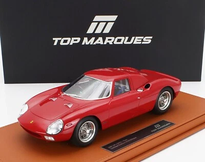 Top Marques Ferrari 250LM VERSIÓN CALLE 1965 ROJO con vitrina 1/18 LE500 ¡Nuevo! Foto 1 de 4