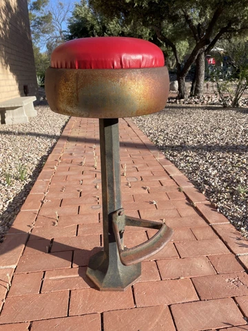 Antique Soda Fountain or Ice Cream Parlor Stool Cover