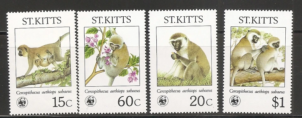 St Kitts SC # 189-192 World Wildlife Fund . MNH - Image 1 of 1