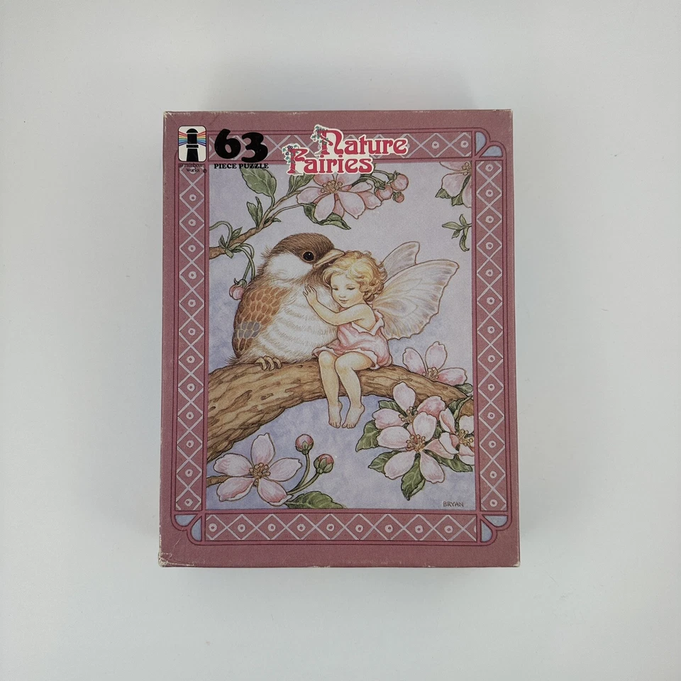 Quebra-cabeça infantil vintage fadas da natureza 63 peças árvore pássaro fada - Imagem 1 de 4