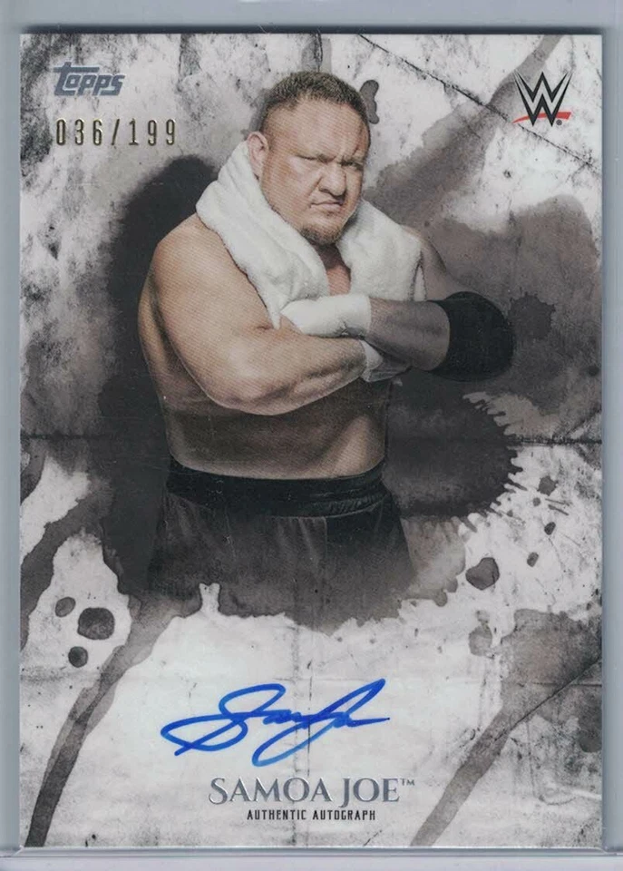 2018 TOPPS WWE UNDISPUTED AUTOGRAPHS #UASJ SAMOA JOE #36/199 - Image 1 of 1