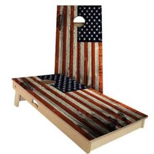 American Flag Distressed Cornhole Boards - 2 Sizes + Many Options Available