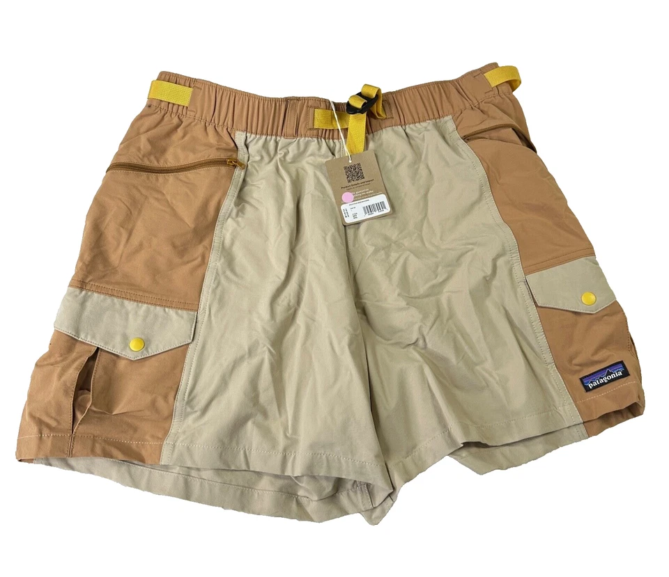 Patagonia Women's Outdoor Everyday 4" Shorts Oar Tan Brown Baggies M