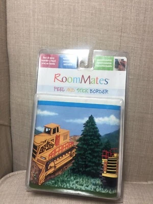 EN CONSTRUCCIÓN Pelar y Pegar Vinilo PAPEL PINTADO BORDE Niño Camión 5” X 15’ Foto 1 de 4