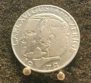 SCHWEDEN 1978 1 KR KR KR KRONE CARL XVI GUSTAF SVERIGE WELTMÜNZE - Bild 1 von 3