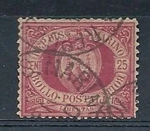 1877-90 SAN MARINO USATO CIFRA 25 C - RR7940 - Picture 1 of 1