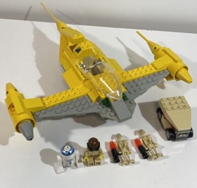 Star Wars Lego Set 7141 Naboo Fighter Complete + Mini Figures Almost Complete