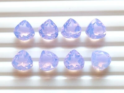 Adorable Lavender Quartz Faceted Cut Heart Gemstone, Wholesale Loose Gemstone - Image 1 of 4