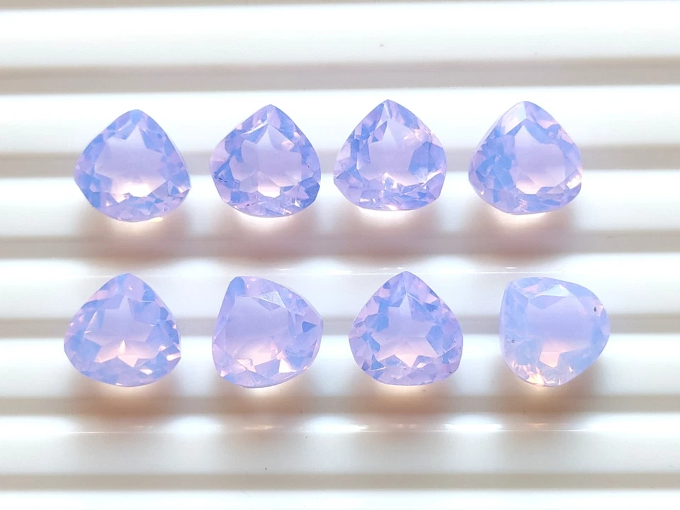 Adorable Lavender Quartz Faceted Cut Heart Gemstone, Wholesale Loose Gemstone - Image 1 of 4