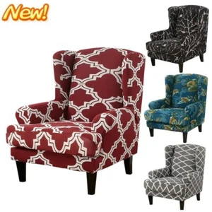 Stretch Wing Chair Cover Slipcover Wingback Armchair Split Protector Furniture - Picture 1 of 111