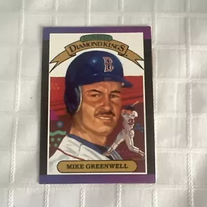 1988 Mike Greenwell Donruss Diamond Kings #1 Outfielder Boston Red Sox - Picture 1 of 5
