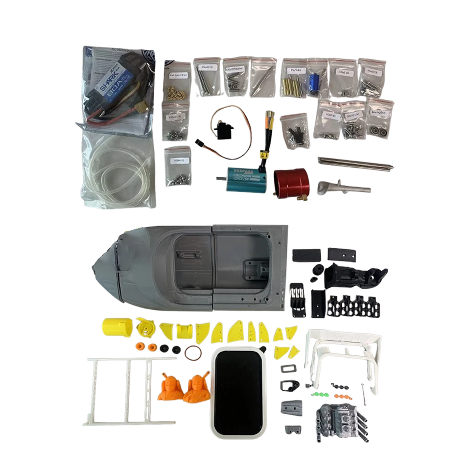 1:10 Brushless RC Jet Boat 390mm 15" Kit M-JET-35 Mini Pump Newi0ip - Image 1 of 4