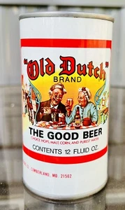 Old Dutch Beer Bank 12 oz Narrow Seam Queen City Brewing Cumberland Maryland MD - Picture 1 of 6