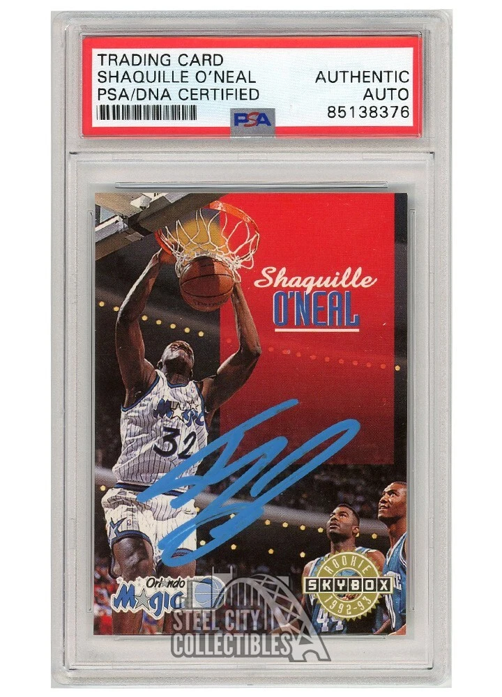 Shaquille O'Neal Autographed Basketball Original Trading Card