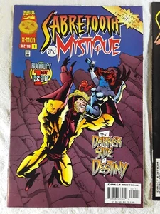 SABRETOOTH And MYSTIQUE Comic Books #1 #2 1996 1997 - Picture 1 of 7
