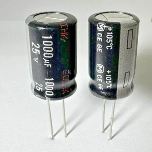 12X - 1000uF @ 25V 105° - PANASONIC (FR SERIES) - ALUMINUM ELECTROLYTIC CAP #186 - Picture 1 of 1