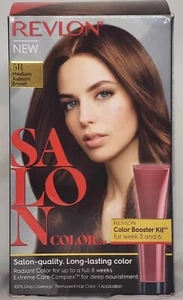 Revlon Salon Color #5R Medium Auburn Brown Color Boost Kit For Week 3 And 6 - Picture 1 of 4