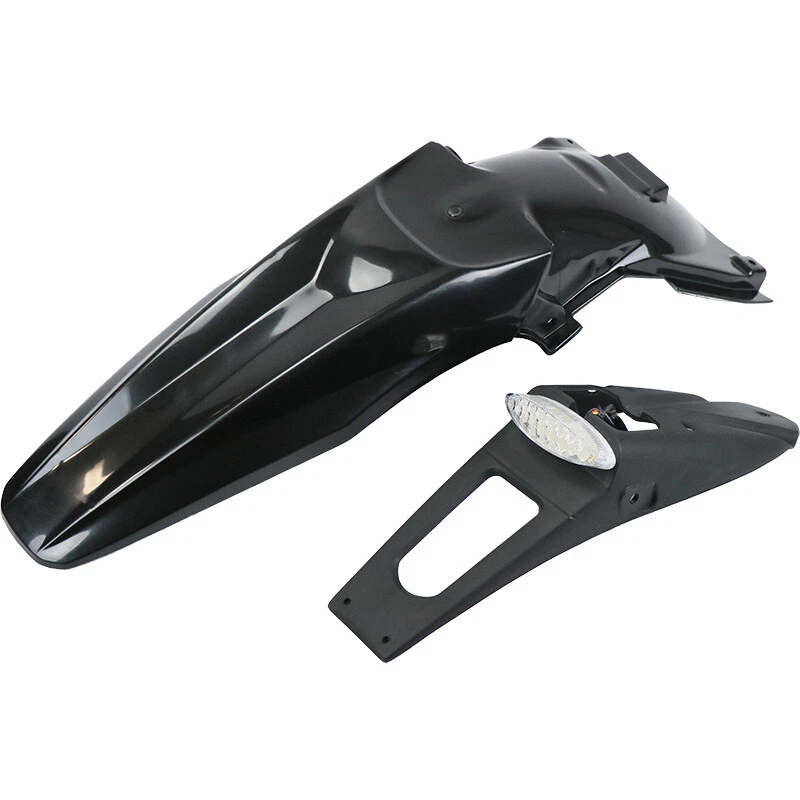 UFO Kawasaki KLX450R 07-24 Black Rear Fender w/ LED Light - image 1 of 1