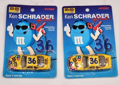 Ken Schrader M&Ms Racing Team #36 Limited Edition Diecast Car 1999 Lot of 2 NIP - Image 1 of 4