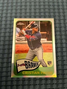 2021 Topps Series 2 1965 Chrome Throw Back Cristian Pache RC TH65-8 New Mint - Bild 1 von 2