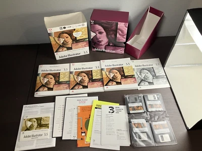 Adobe Illustrator 5.5 for Mac and Power Mac (CD ROM + Floppys) 1994 Foto 1 de 4