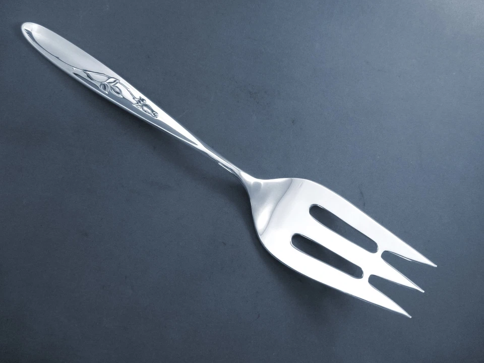 ROSA SOLITARIO-TOALLA TENEDOR DE CARNE FRÍA ESTERLINA Foto 1 de 1