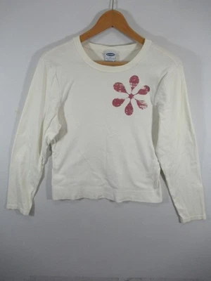 Vintage 90s Old Navy T-Shirt Women XL White Long Sleeve Cotton - Image 1 of 4