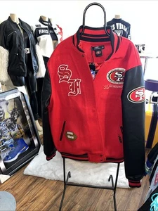 Men’s  San Francisco 49ers Wool Varsity Jacket By Pro Standard Size 3XL - Picture 1 of 7