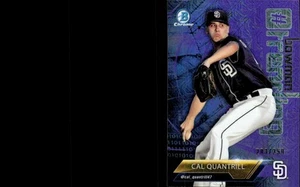 2018 Bowman #-CQ Cal Quantrill Chrome #Bowman  Refractor Purple #/250 - Picture 1 of 2