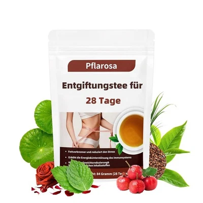 Detox Tee Pflarosa Kräutertee zum Abnehmen natürliche Zutaten unterstützen F...