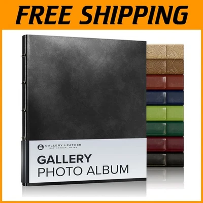 Elegante álbum de fotos 4x6 - Tiene capacidad para 120 fotos con bolsillos antideslizantes - Negro Acadia Foto 1 de 4