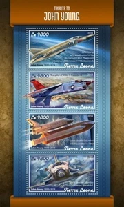 Sierra Leone - 2018 John Young Tribute - 4 Stamp Sheet - SRL18119a - Picture 1 of 1