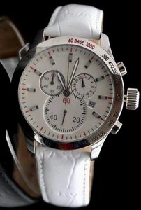 Reloj Disney cronógrafo pieza de coleccionista indicador de fecha correa de cuero VINTAGE - Imagen 1 de 3