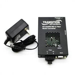 Transition Networks RS-422/RS-485 to Fiber Media Converter SRS4F3114-100 - Picture 1 of 3