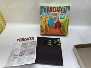 Parcheesi Vintage Il Classico Gioco dell'India Milton Bradley 2001 Non Completo - Foto 1 di 2