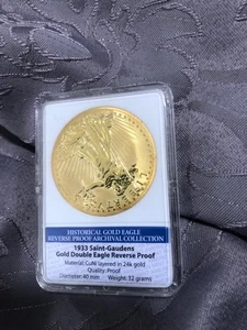 1933 Saint Gaudens Gold Double Eagle Historical Coin Reverse Proof Archival - Picture 1 of 5