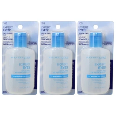 3 Pack - Maybelline Expert Eyes Oil Free Eye Makeup Remover, 2.3 oz - Image 1 of 3