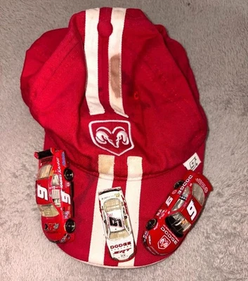 Auténtica gorra de béisbol Chase #9 roja Dodge Ram Bill Elliot #9 NASCAR autos de carreras Foto 1 de 4