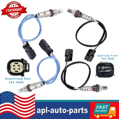 Sensor de oxígeno 4 piezas aguas arriba+aguas abajo para Ford Explorer Flex Taurus 2013-2015 3,5 L V6 Foto 1 de 4