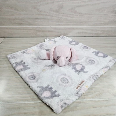 Mantas y más allá Baby Security Lovey Manta Rosa Elefante Orejas Blancas Foto 1 de 4