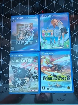 PS Vita Dynasty Warriors Next Winning Post 8 Golf 6 God Eater Japanese Bundle  - Image 1 of 3