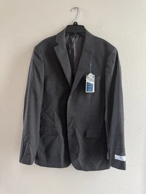 RYAN SEACREST DISTINCTION GRAY 40 LONG 100% WOOL SUIT TOP BLAZER SPORT COAT NWT - Image 1 of 4