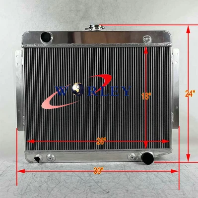 Para 1970-1979 78 77 Dodge D/B/W 100 200 300 camioneta Ramcharger V8 nuevo radiador AT Foto 1 de 4