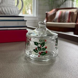 Tarro de vidrio vintage | Diseño y tapa Holly Berry - Imagen 1 de 7