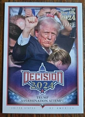 DECISIÓN 2024 INTENTO DE ASESINATO DE DONALD TRUMP #133 Día de las Elecciones Plata 25/12 Foto 1 de 4