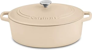 Cuisinart 7 Qt Oval Casserole CI770-33TNW - Tan - Scratch & Dent - Picture 1 of 5