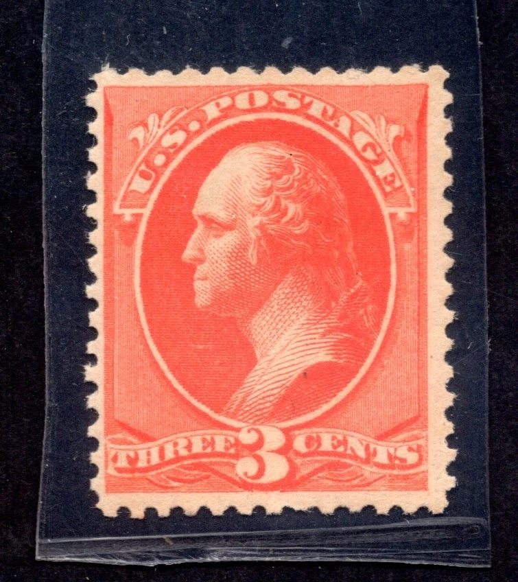 US 1887 SCOTT 214 FRESH COLOR MINT NEVER HINGED ORIGINAL GUM NEAT PERFS NICELY - Image 1 of 2