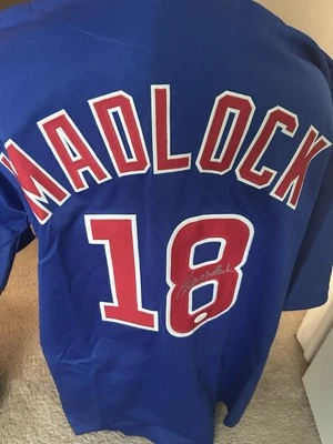Bill Madlock Autographed/Signed Jersey  Chicago Cubs Mad Dog  JSA - Image 1 of 4