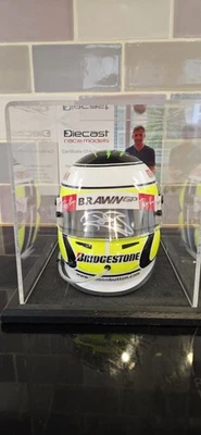 Signed Jenson Button 2009 Brawn GP Helmet 1/2 Scale - Image 1 of 4