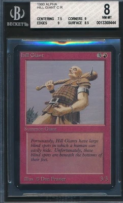 Alpha Hill Giant BGS 8 Graded Magic MTG (8444) -magicgraders- - Image 1 of 3